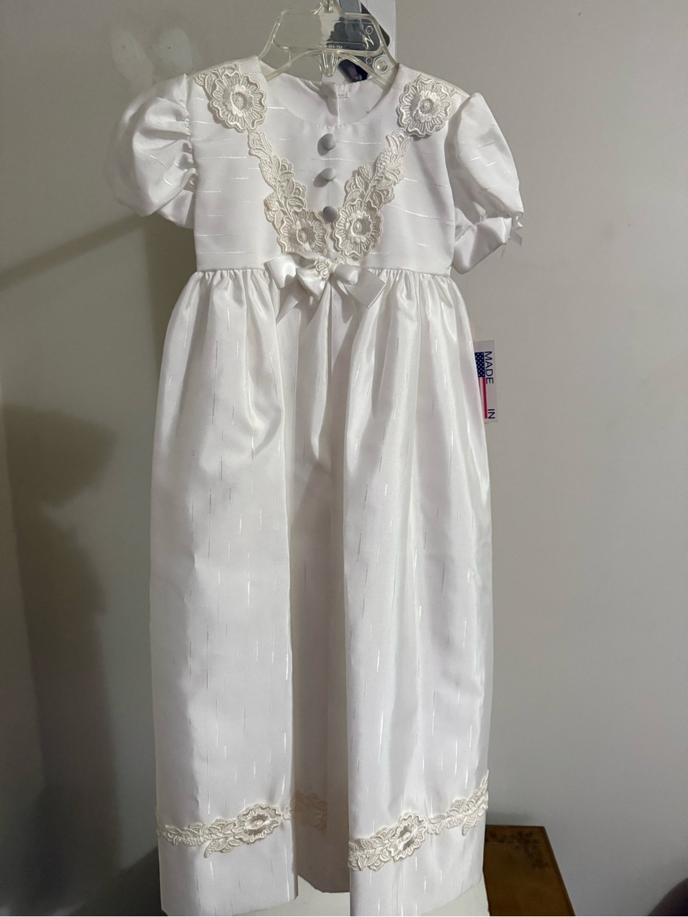 NWT Vintage Swea Pea & Lilli Heirloom Collection Christening Gown & Bonnet